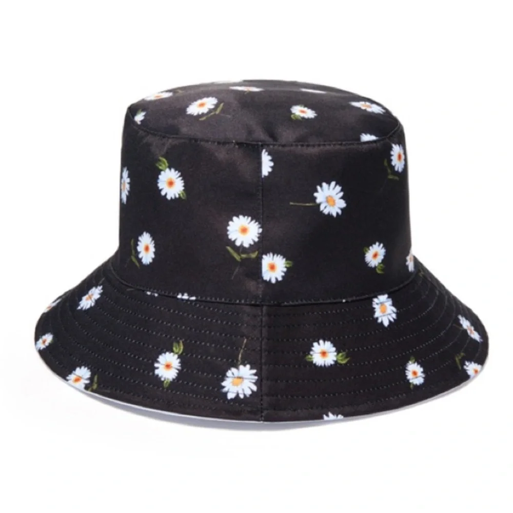 Alice + Olivia | OS Daisy Print Black Bucket Hat *Not worn - Picture 2 of 3